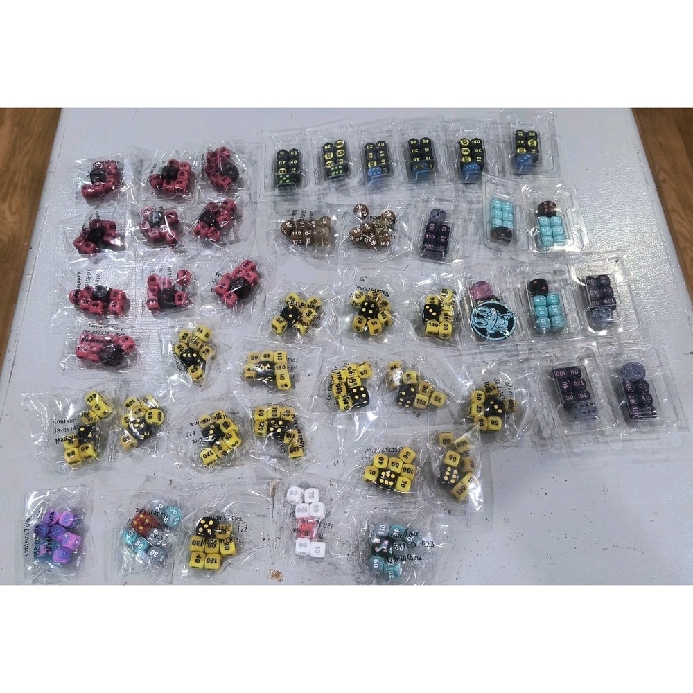 Pokémon Official TCG ETB Dice Packs HUGE LOT 45 Damage Counter Mixed Era Sets